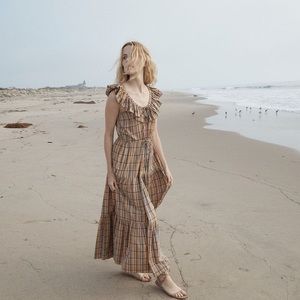 Doen Yarrow Rainbow Plaid Dress